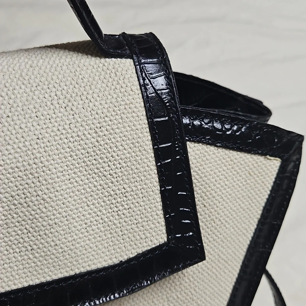 Maria Antoinetta Black and Cream Women's Handbag